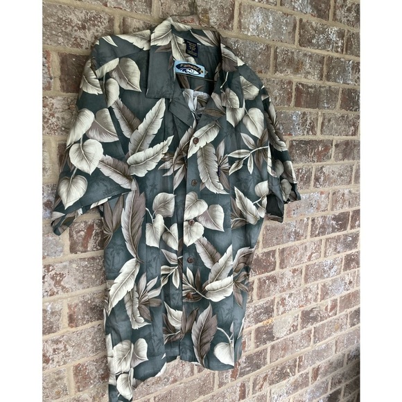 Palmwave Hawaii Men's Tropical Print Shirt sz L - Picture 3 of 9